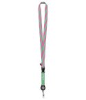 Subyard YoYo B RPET, custom sublimation lanyard, white, AP718975