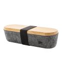 Decora, portapenne RPET, grigio / naturale, AP722607