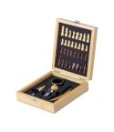 Kaspar, chess wine set, natural, AP734196