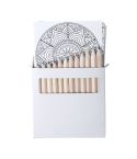 Condala, mandala colouring set, white, AP781757