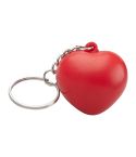 Cutix, pallina antistress con portachiavi, rosso, AP791515-05