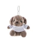 DogFob, plush dog keyring, brown, AP800055