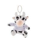 CowFob, portachiavi mucca di peluche, bianco / nero, AP800057