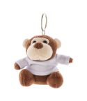 ApeFob, plush monkey keyring, brown, AP800058