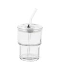 Glassip, glass travel cup, transparent, AP800099