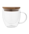 Grobina Mini, Thermo-Glasbecher, transparent / natürlich, AP800566