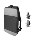 Bapuba, ausziehbarer Rucksack aus RPET, grau / schwarz, AP800585