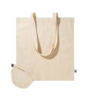 Fershop Fold, Fairtrade foldable shopping bag, natural, AP800827-00