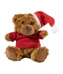 Mjuknalle, RPET Plüsch-Teddybär, braun / rot, AP800856