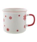 Nakkala, Vintage-Weihnachtstasse, rot / weiß, AP803413-05