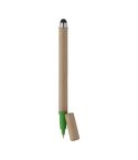 EcoTouch, penna a sfera in carta riciclata, verde / naturale, AP805892