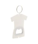 Soccer, bottle opener keyring, white, AP808156-01