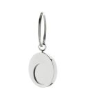 Cromo, portachiavi moneta trolley, argento, AP808260