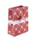 Palokorpi S, Weihnachtsgeschenktasche, klein, rot / weiß, AP808764