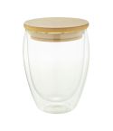 Bondina M, glass thermo cup, transparent / natural, AP812425