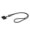Fastly, 60W RPET mobile Lanyard-Kabel, Schwarz, AP864118-10
