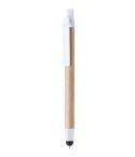 Fibon, touch ballpoint pen, white / natural, AP898014-01
