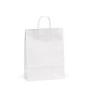 Sacchetto kraft Etna L White FSC®. 100gsm. Made in Portugal, bianco, ASB017-106
