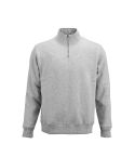 Felpa Malibu con zip 1/4. Cotone org., rCotton e rPET. Prodotto in PT, ASW005