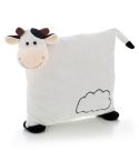 Mucca di peluche, cuscino | Mila, nero, HE687-88