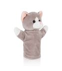 Gatto di peluche, marionetta a mano | Jinx, grigio, HE693-19