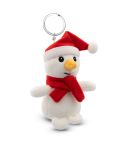 Plush snowman keyring | Anatols, red, HE862-52