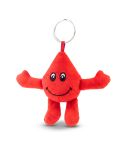 Plush blood drop, keyring | Sangino, rosso, HE866-05