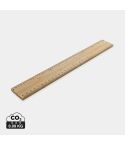Righello in bambù doppia faccia extra spesso da 30cm Timberson, marrone, XDP165.509