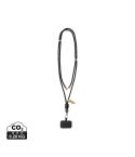 CarryLoop RCS recycelter PET verstellbare Handylanyard, Schwarz, XDP302.8101