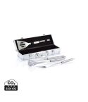 3-teiliges Grillset in Aluminiumbox, Silber, XDP422.172