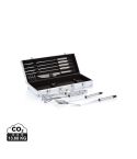 12-teiliges Grillset in Aluminiumbox, Silber, XDP422.182