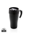 Stainless steel mug, black, XDP432.131