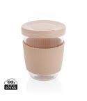 Ukiyo borosilicate glass with silicone lid and sleeve, brown, XDP432.709