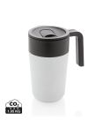 Tazza GRS in PP e SS riciclati con manico, bianco, XDP433.233