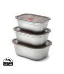 Black+Blum Mealprep škatla komplet s 3 deli Majhen, Srednji, Velik, siva, XDP439.2102
