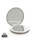 Lumora RCS recycelter Kunststoff LED wiederaufladbarer Schminkspiegel, Beige, XDP457.0319