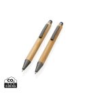 Bamboo modern pen set in box, brown, XDP611.109