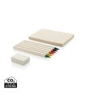 Micki GRS infinity 6pc colouring pencil set with notepad, white, XDP611.3603