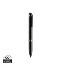 Penna deluxe OSLO in acciaio inossidabile riciclato Swiss peak, nero, XDP611.4501
