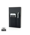 Notebook Deluxe A5 con tasche intelligenti, nero, XDP773.011