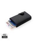 Standard aluminijast RFID imetnik kartic z PU denarnico, črna, XDP850.341