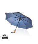 Kaycey 21 AWARE™ RPET mini samodejni dežnik iz akacijevega lesa, XDP850.70-20946B77