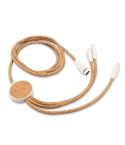 Cork charging cable BRIGHT | Brent, mixed, V0048-00