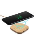 Caricatore wireless in bambù 10W BRIGHT | Jazzlyn, marrone, V0054-17