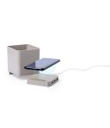 Wheat straw wireless charger 5W, USB hub 2.0, pen holder, phone stand, mixed, V0116-00