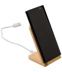 Wireless charger 5W, phone stand, brown, V0186-17