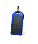 Power bank resistente allacqua 4000 mAh, caricabatterie solare, blu, V0354-11