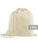 Cotton drawstring bag, beige, V0408-20