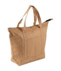 Laminated paper cooler bag, brown, V0559-16