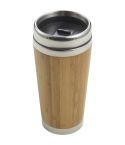 Tazza termica in bambù 400 ml, beige, V0773-18